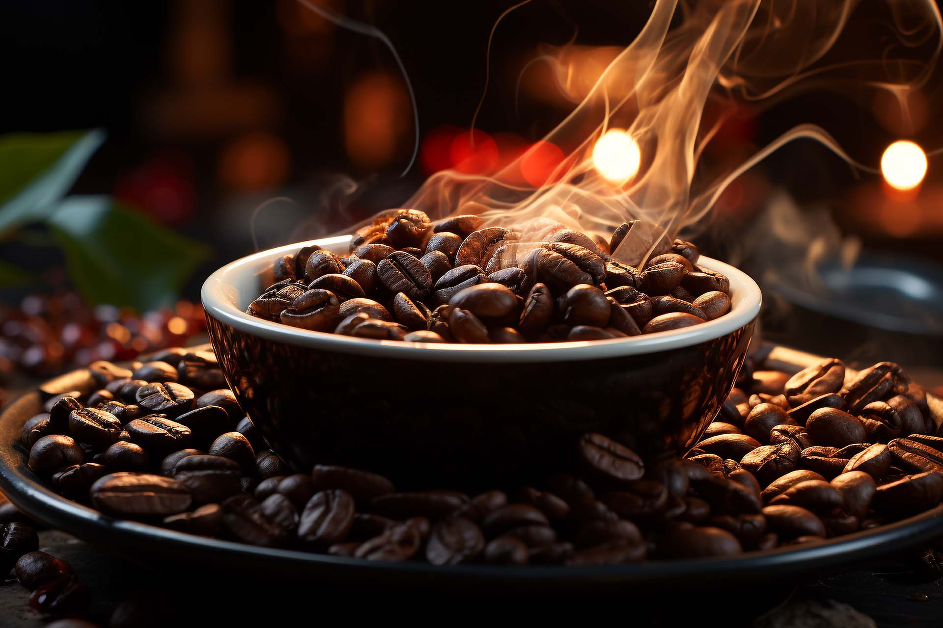 Coffee Koffein premium coffee shop interior with cozy ambiance and specialty coffee brewing equipment